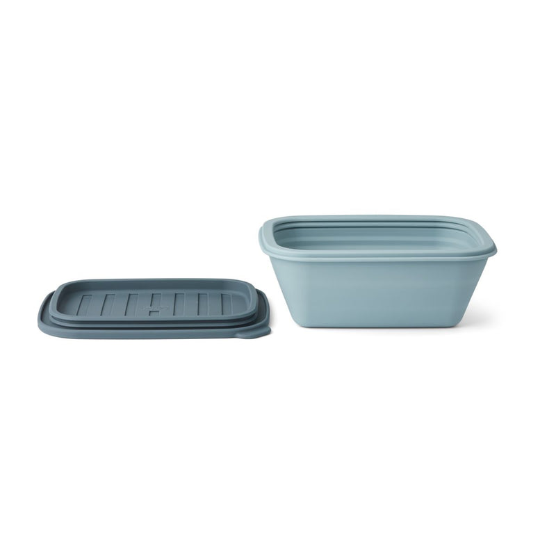 LIEWOOD Franklin foldbar madkasse - Sea blue / Whale blue - Madkasse