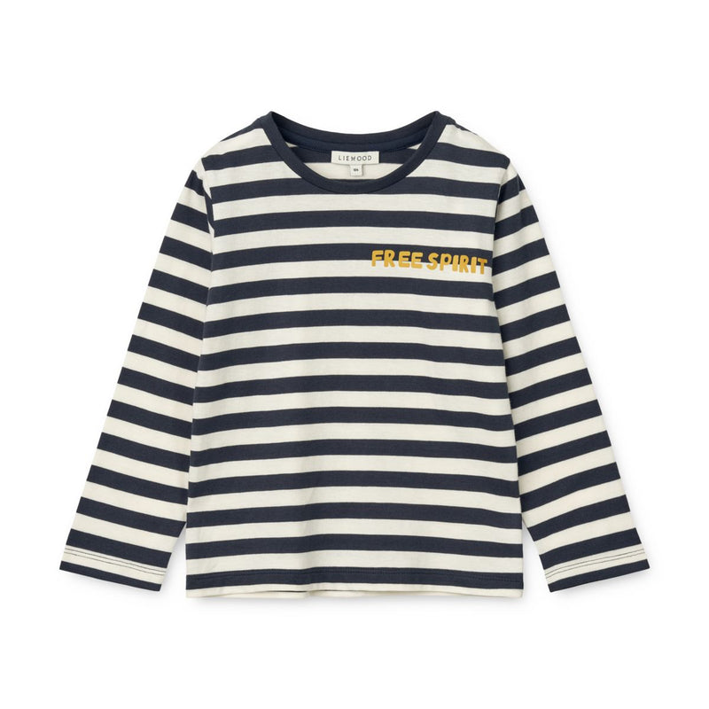LIEWOOD Apia T-shirt ls - Y/D Stripe Classic navy / Creme de la creme - T-shirt