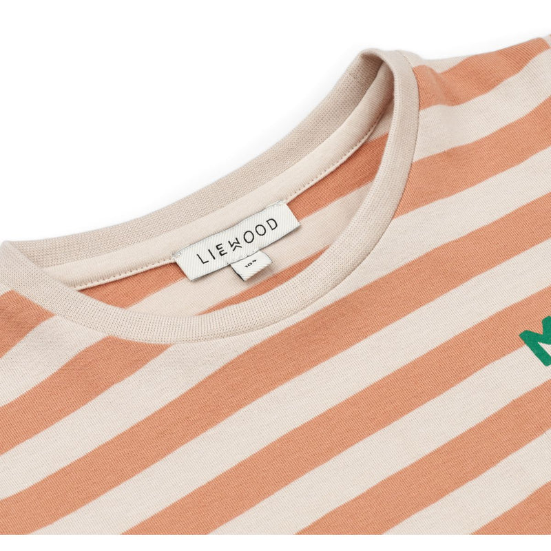 LIEWOOD Apia T-shirt ls - Y/D Stripe Tuscany rose / Sandy - T-shirt