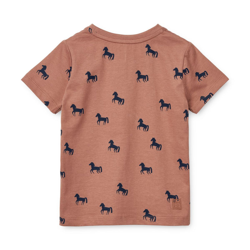 LIEWOOD Apia T-shirt ss - Horses / Dark rosetta - T-shirt