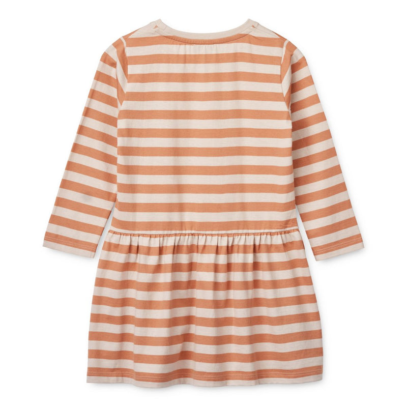 LIEWOOD Lima kjole - Y/D Stripe Tuscany rose / Sandy - Kjole