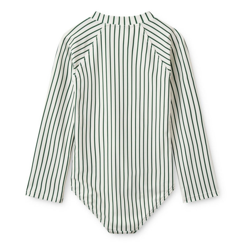 LIEWOOD Magali badedragt - Stripe Garden green / Creme de la creme - Badedragt