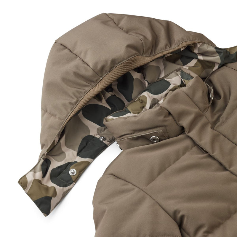 LIEWOOD Paloma puffer jakke - Camouflage/Green multi mix - Jakker