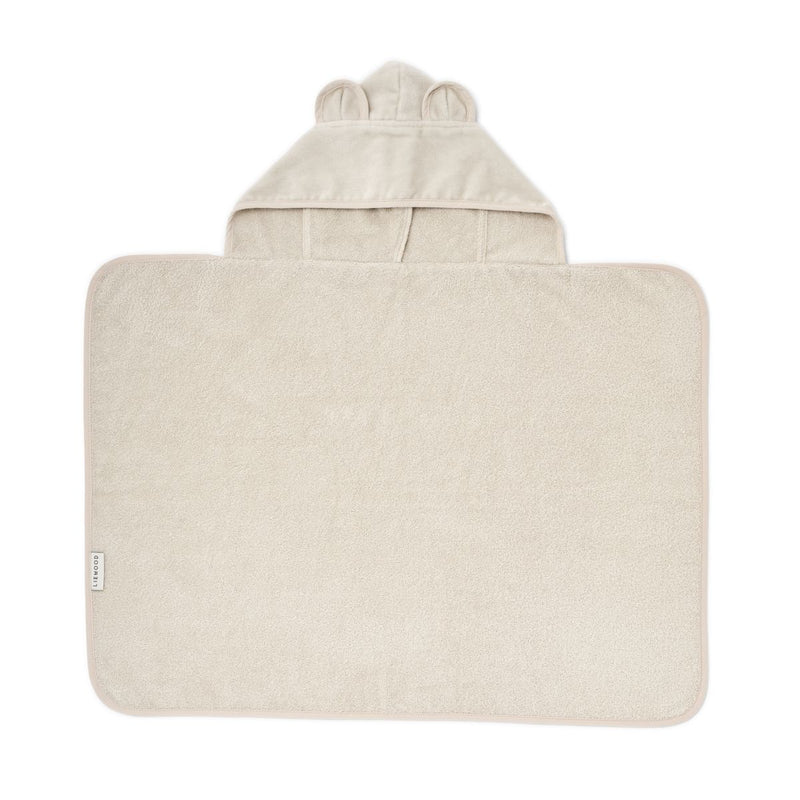 LIEWOOD Vilas babyhåndklæde med hætte - Sandy - Håndklæder / Vaskeklude