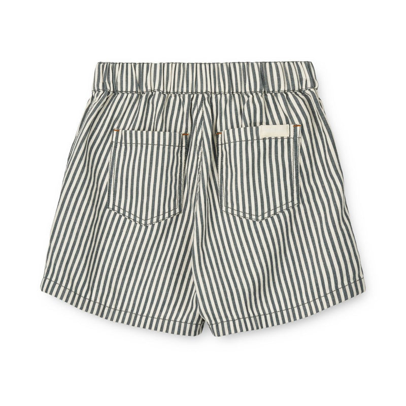 LIEWOOD Ayo Stribede Shorts - Y/D Stripe Whale Blue / Creme de la Creme - Shorts