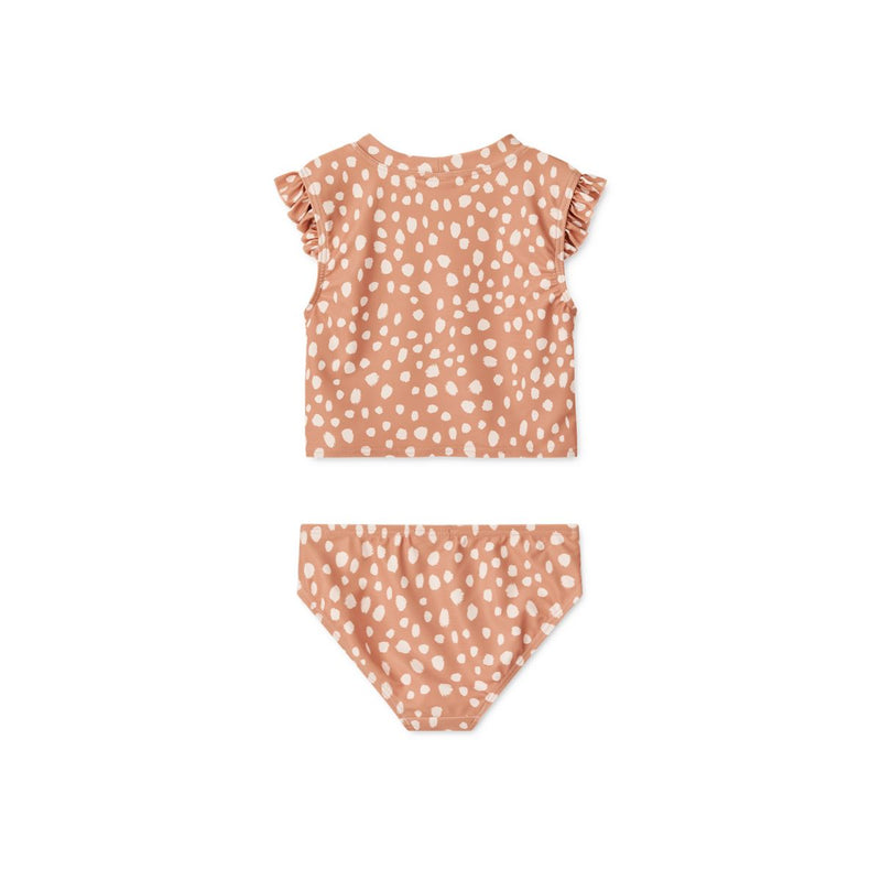 LIEWOOD Judie Bikini Med Print Og Flæsekant - Leo spots / Tuscany rose - Bikini