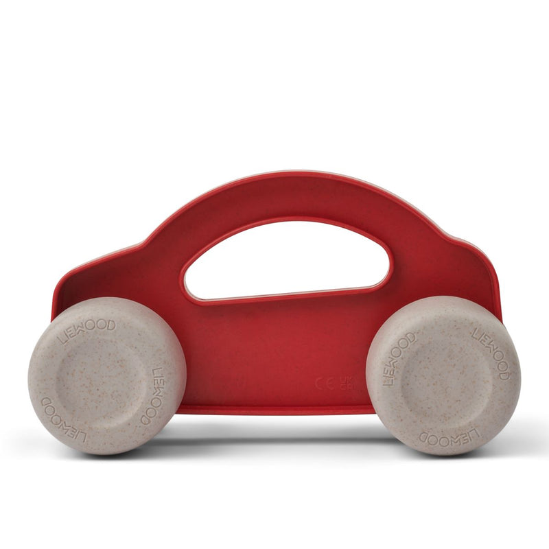 LIEWOOD Cedric legetøjsbil - Apple red / Sandy - 