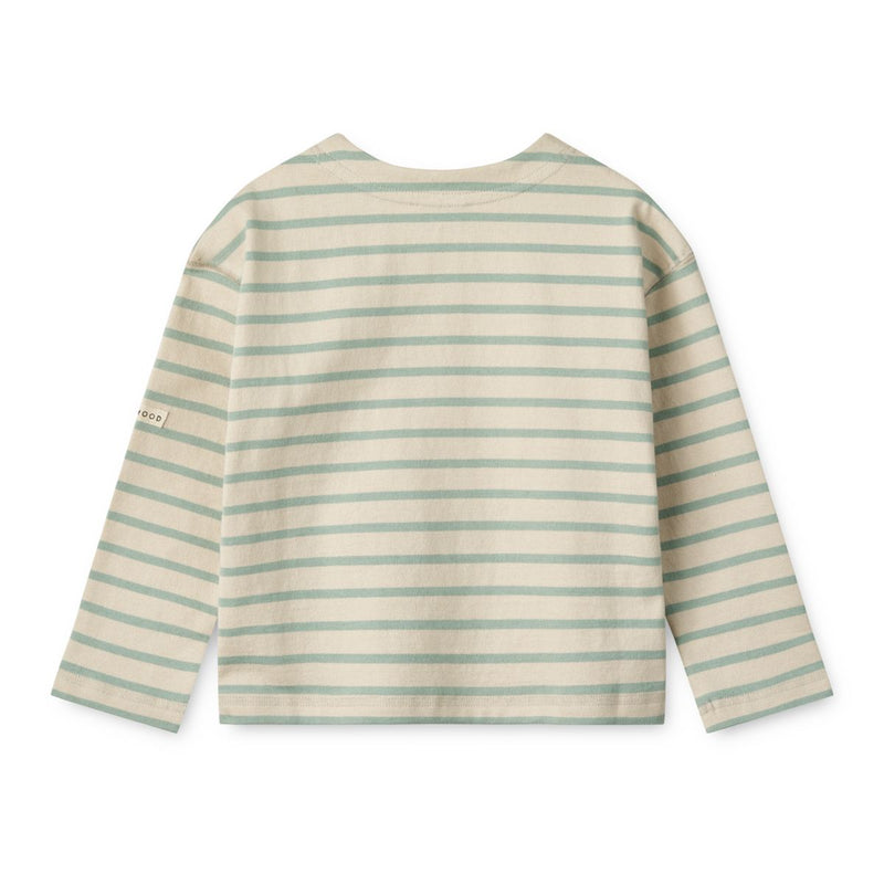 LIEWOOD Farah Stribet Sweatshirt - Y/D Stripe Ice blue / Sandy - Sweatshirts