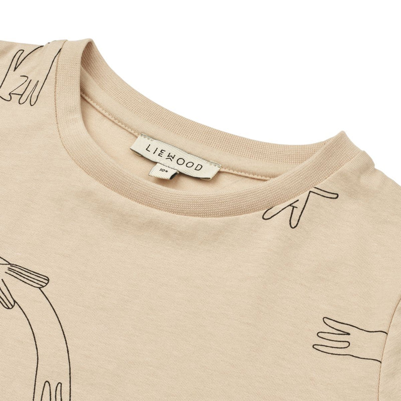 LIEWOOD Baby-T-Shirt Med Print - Dog / Sandy - T-shirt